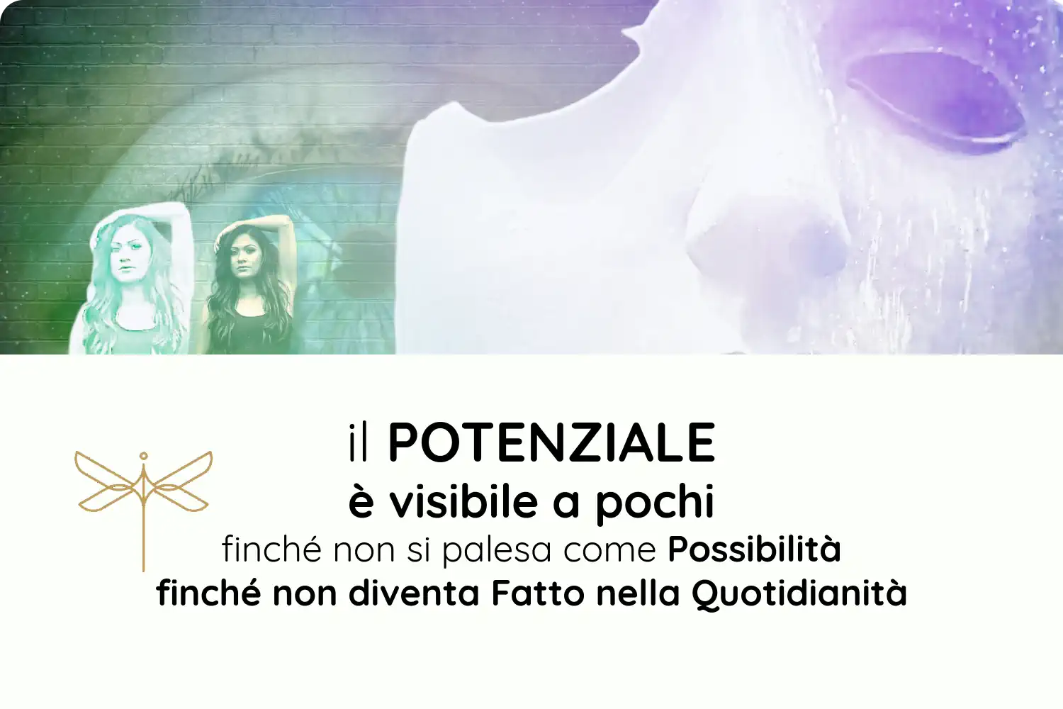 POTENZIALE possibilità FATTO Guidare l'evoluzione aziendale richiede leadership strategica, quindi colmare il divario tra visione, la percezione personale e la realizzazione - è ciò che trasforma il potenziale in risultati concreti.
L'evoluzione aziendale è l'evoluzione personale.